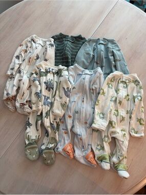 Newborn Footies | Baby Boy Zipper Pajamas | Free Shipping
